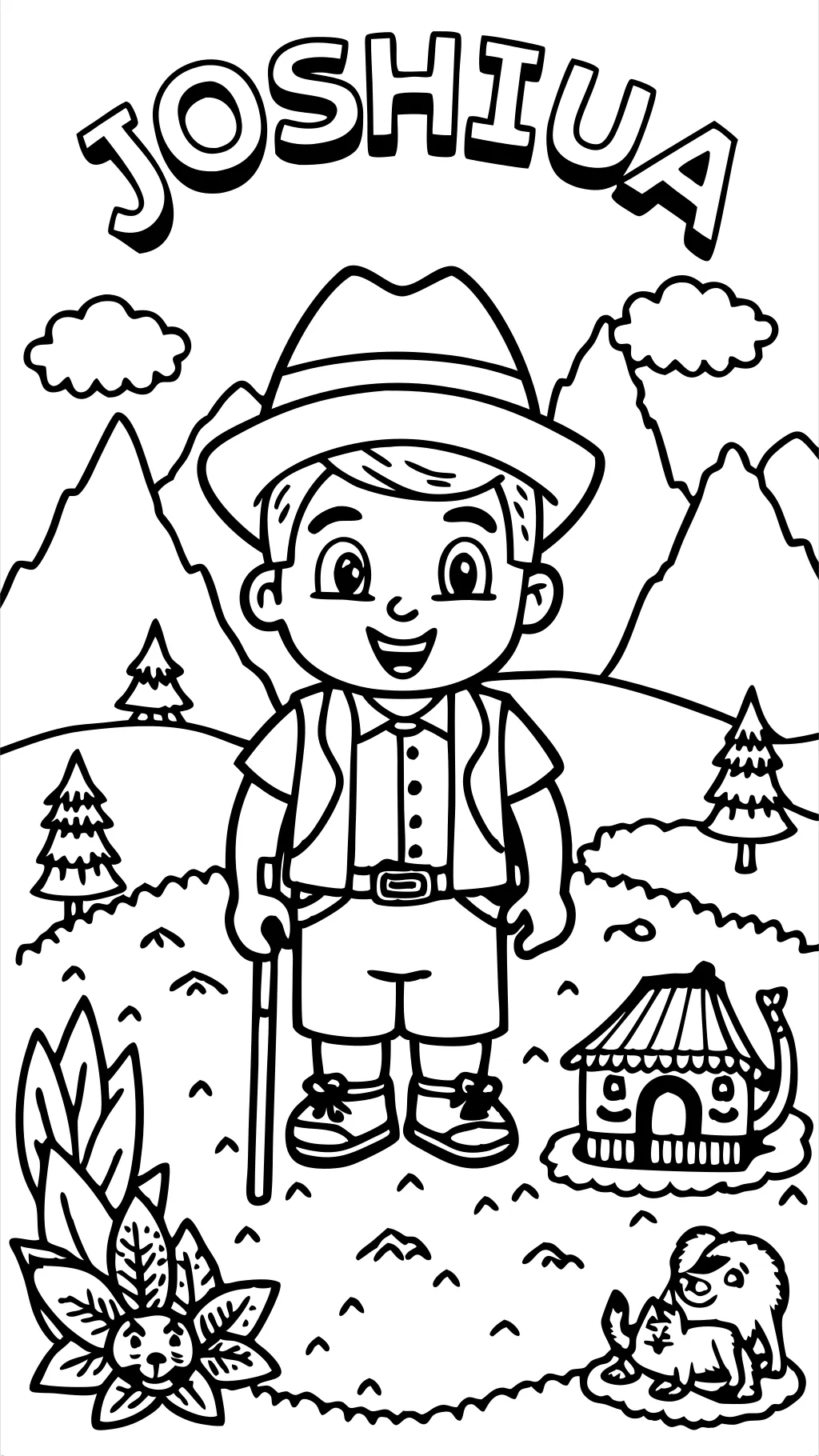 coloring pages of joshua